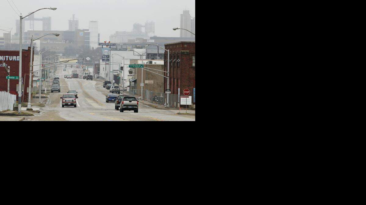 
Main Street looking south towards John Peter Smith Hospital as groundbreaking ceremonies were held Monday, March 2, 2015, in Fort Worth to kick off an $8.6 million project that will improve South Main Street from Vickery Boulevard to Magnolia Avenue. 
