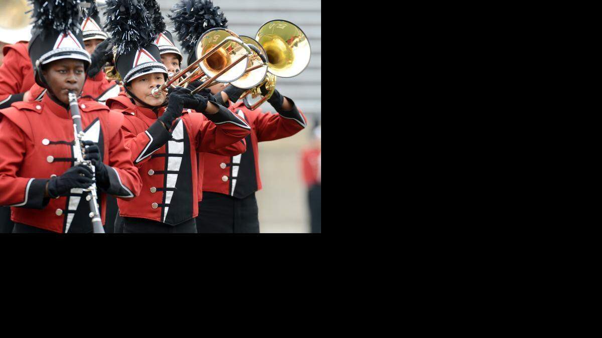 
Members of the Southwest High School band, shown here competing in 2013, are headed to New York City for spring break, but last week’s flight cancellations have forced them to change their plans.
