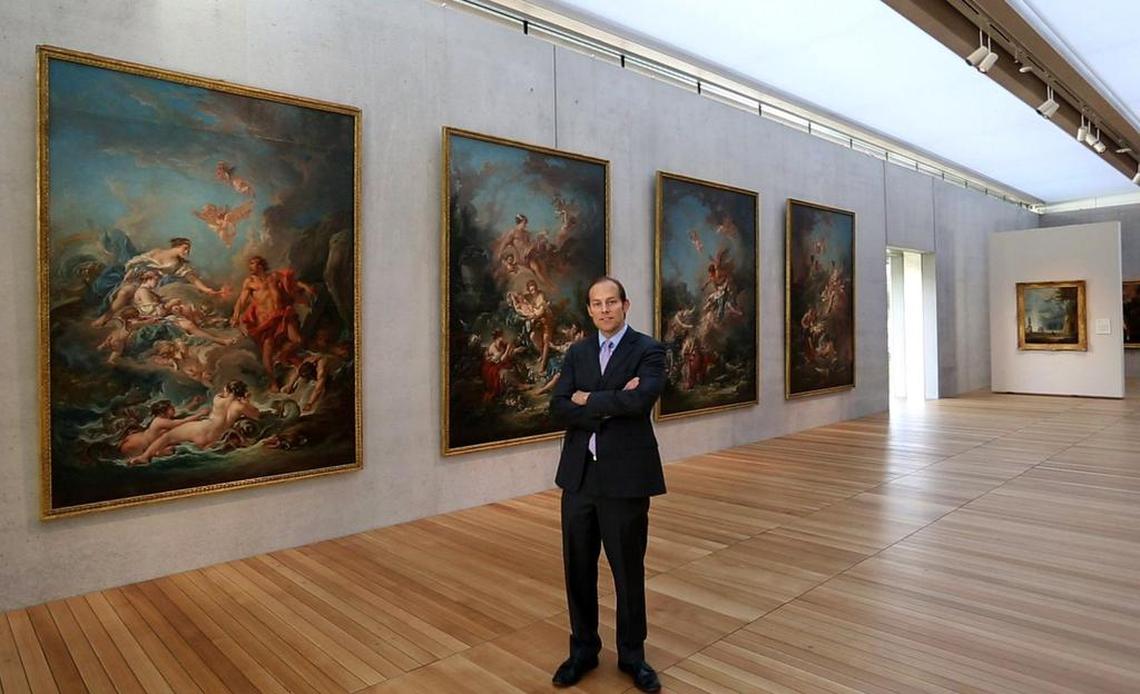 Kimbell Art Museum director Eric Lee, in the museum’s Piano Pavilion, participated in Friday’s meeting.
