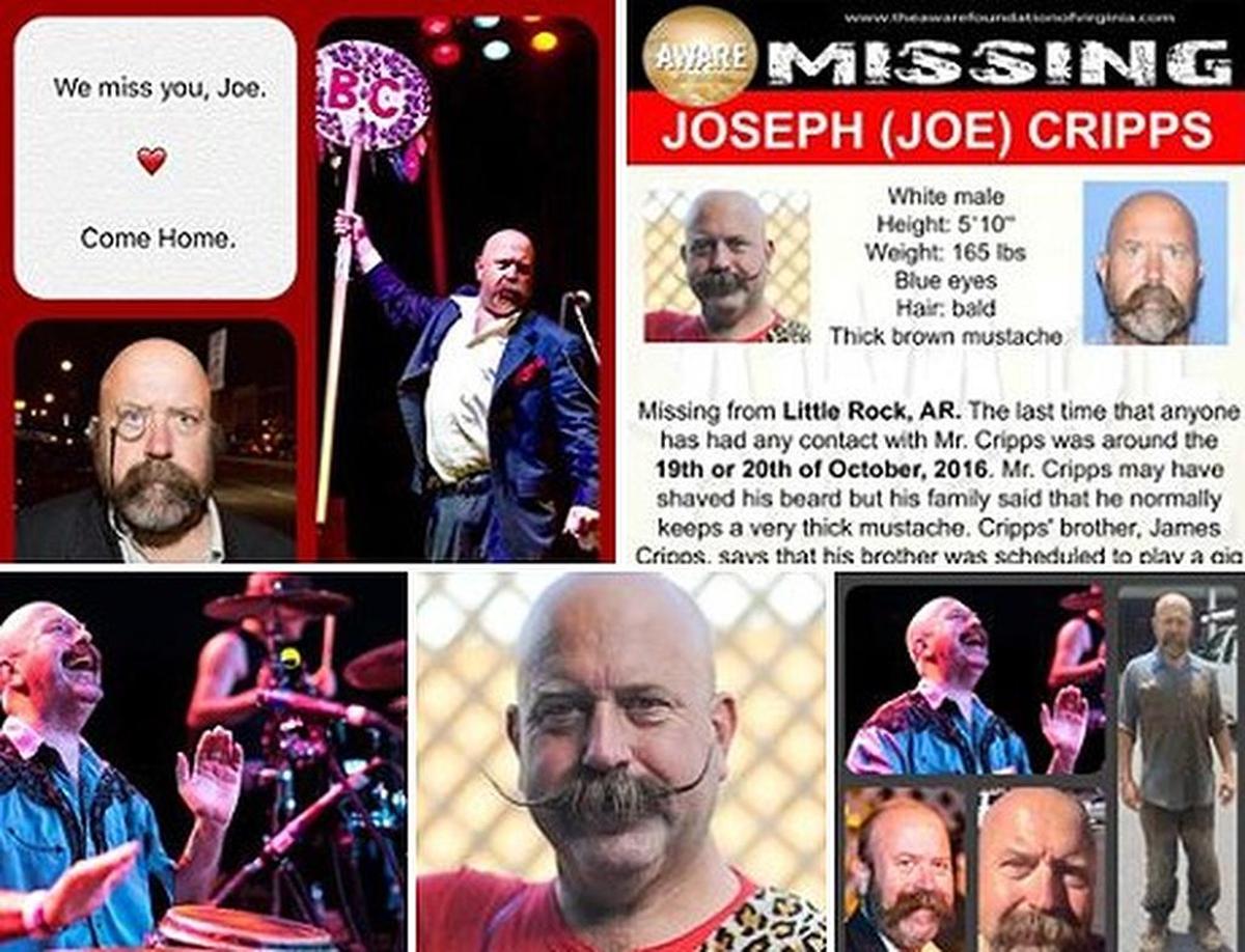 Friends and family have been searching for Joe Cripps in Little Rock, Denton and Austin.