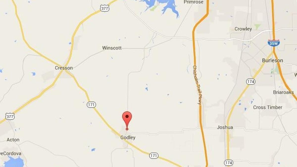 A teen was injured in Godley when he jumped out of a moving truck.