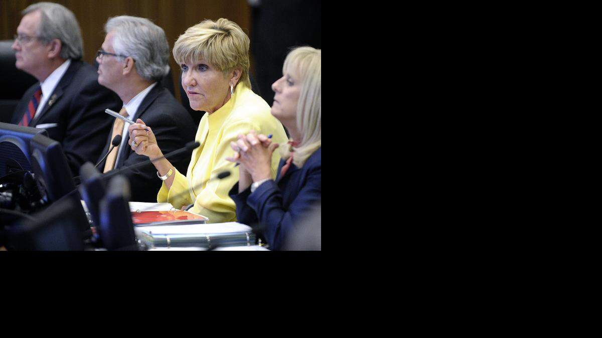 
Mayor Betsy Price, shown here at a Fort Worth city council meeting, and others are advocating against revenue caps and other proposed bills that preempt local control for Tarrant County Days at the Texas Capitol. 
