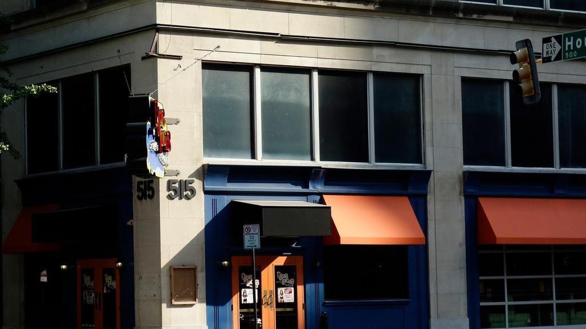 
Ojos Locos bar at W. 5th and Houston Streets, where a Fort Worth Police bike officer shot a man who was brandishing a gun during an altercation early Friday.
