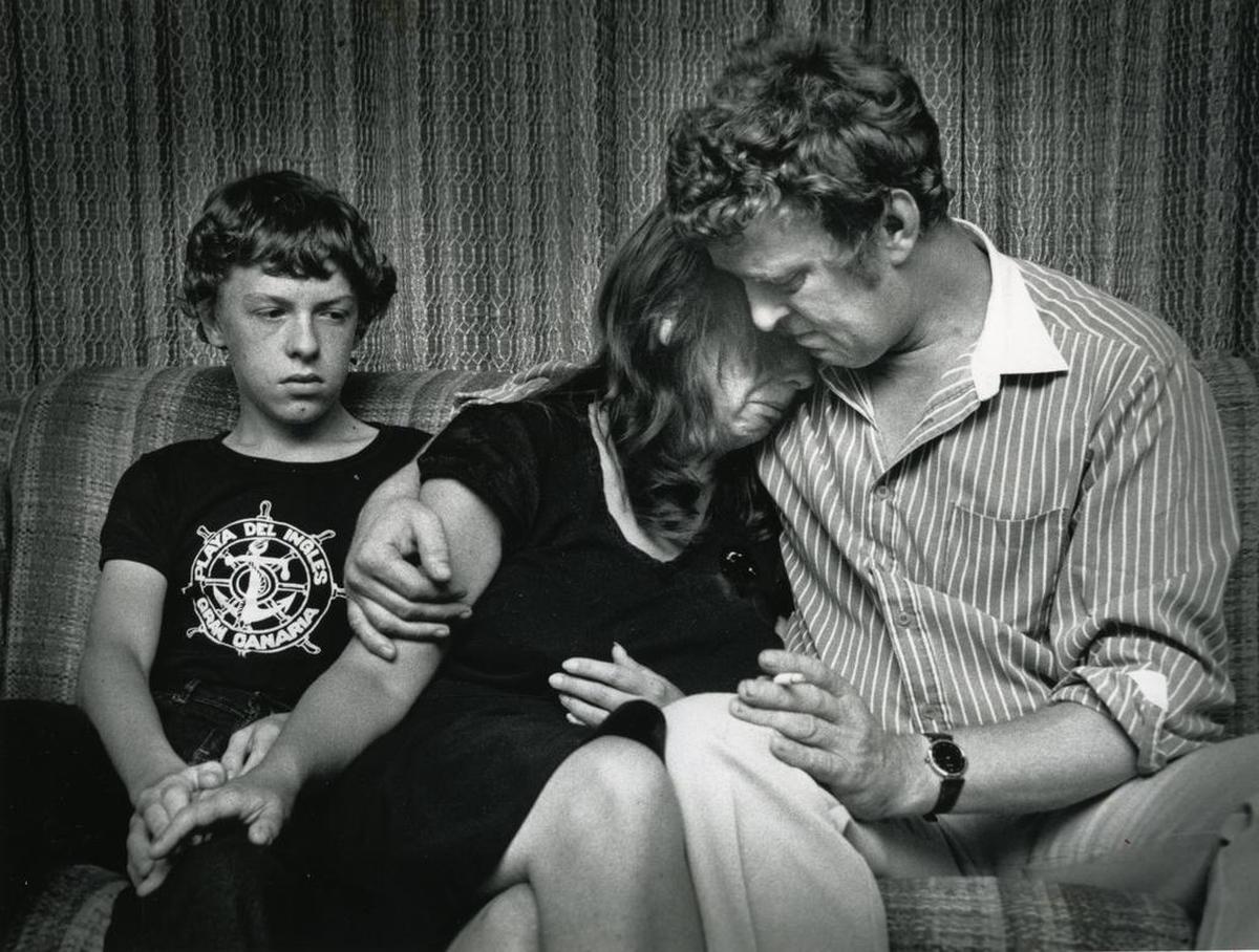 Lee, Janet and Colin Fuller mourn the loss of Julie, who was abducted from an Arlington motel and murdered.