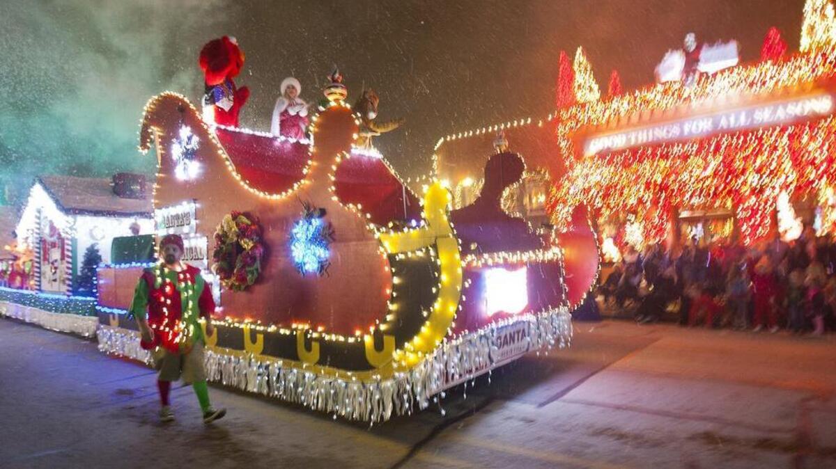 In this file photo, a Christmas float participates in the Grapevine Christmas parade.