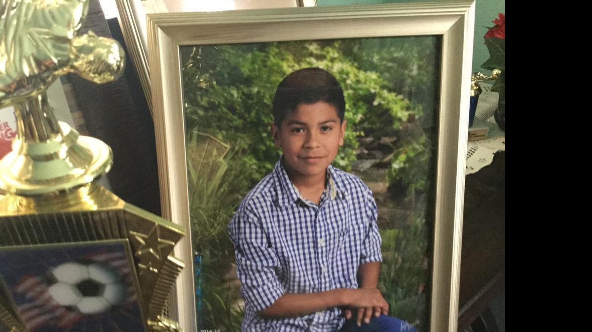 
Orlando Hernandez, 9, died Monday night after he was struck by a pickup in a south Fort Worth parking lot. 
