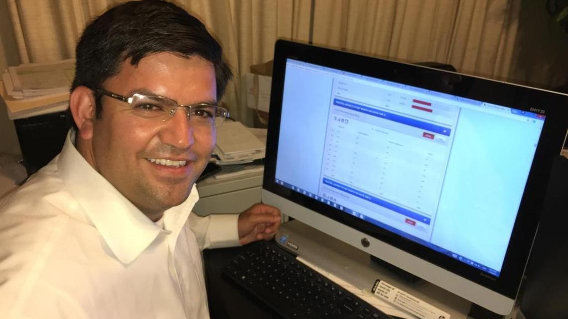 Trustee Anael Luebanos has touted his immigrant roots as he promotes education issues.