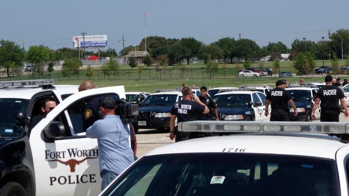 Fort Worth Police leave for Houston on Aug. 30. The department had 107 officers there helping with Hurricane Harvey. The city estimates its costs in helping at $1 million.