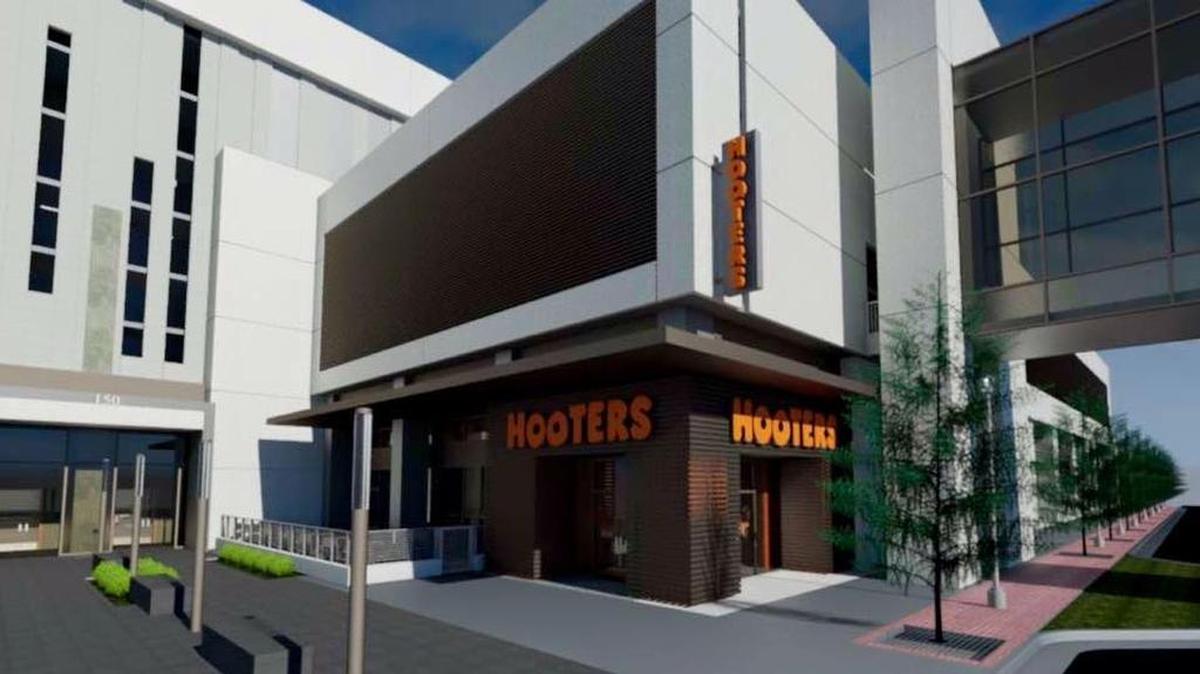 Design plans for for the proposed downtown Hooters will be reviewed Thursday.