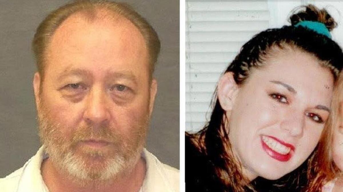 William Reece, now 58, of Houston (left) and University of North Texas student Kelli Cox, 20.