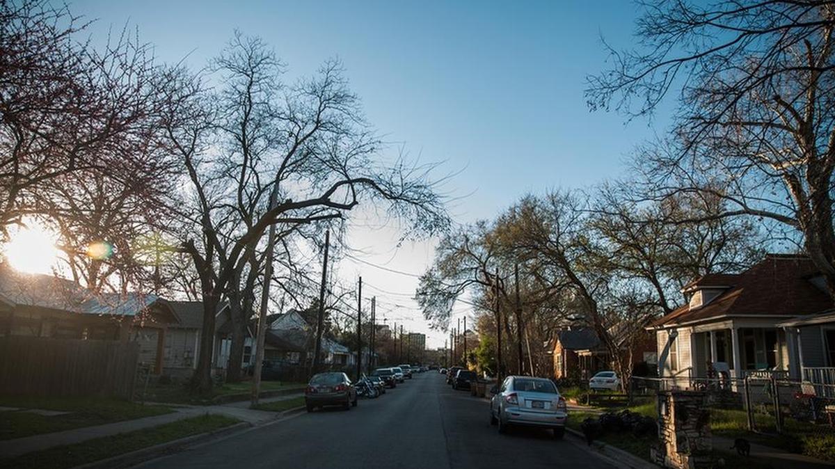 Homes on Garden Street in Austin on Feb. 24, 2017