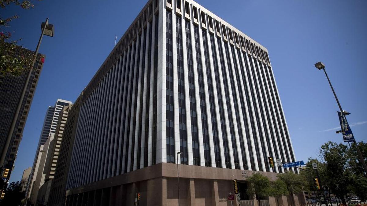Earle Cabell Federal Building in Dallas. Henry David Jackson has been charged in federal district court in Dallas.