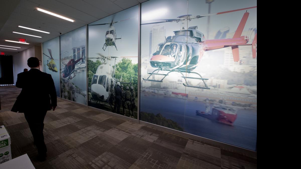 
Bell Helicopter employs about 4,600 in Fort Worth, mostly concentrated at its recently renovated headquarters complex along Texas 10. 
