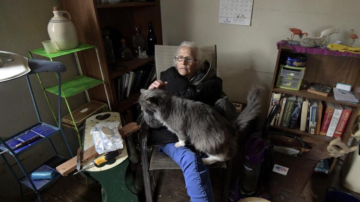 Judy Rice, 69, has been living in a house with no water and no electricity since Jan. 22, after she chose to spend her Social Security check on drugs instead of paying her bills.