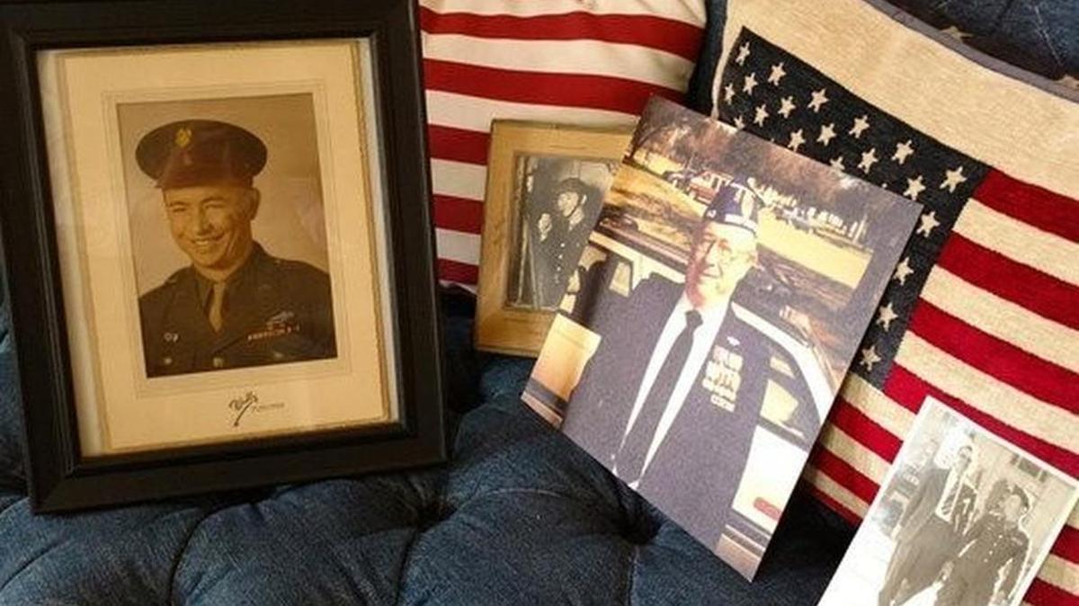 Pictures of Louis Read, whose World War II uniform with medals and badges were stolen from his daughter’s west Fort Worth home in June.