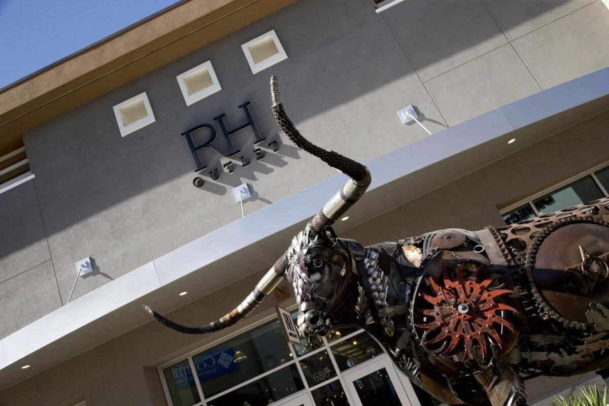 Preparations are underway for Friday’s grand opening of the new Tanger Outlets Fort Worth mall near I-35W and Texas 114, not far from Texas Motor Speedway on Thursday. Restoration Hardware outlet is one of the featured stores.