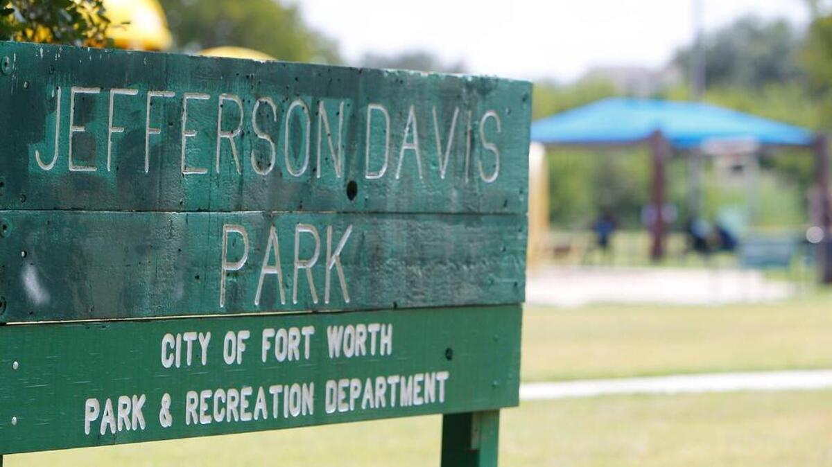 Jefferson Davis Park at Townsend Drive and Bolt Street in south Fort Worth could be getting a new name.