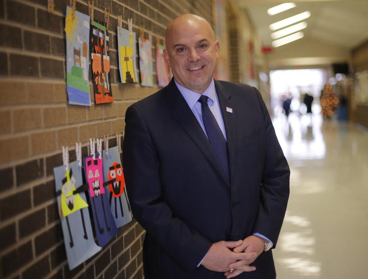 Kent Scribner, superintendent of the Fort Worth school district, outlined a proposed bond program for business leaders. Voters will decide the fate of the bond program on Nov. 7.