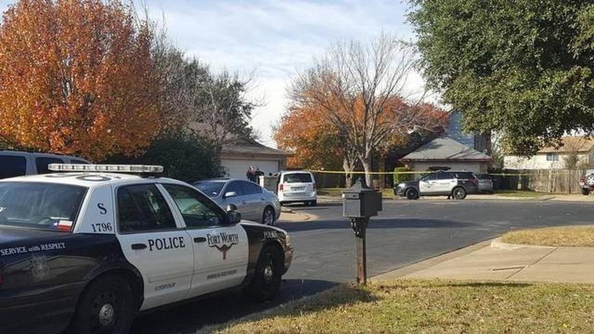 Police investigate a home where two brothers were fatally shot Saturday during a domestic dispute.