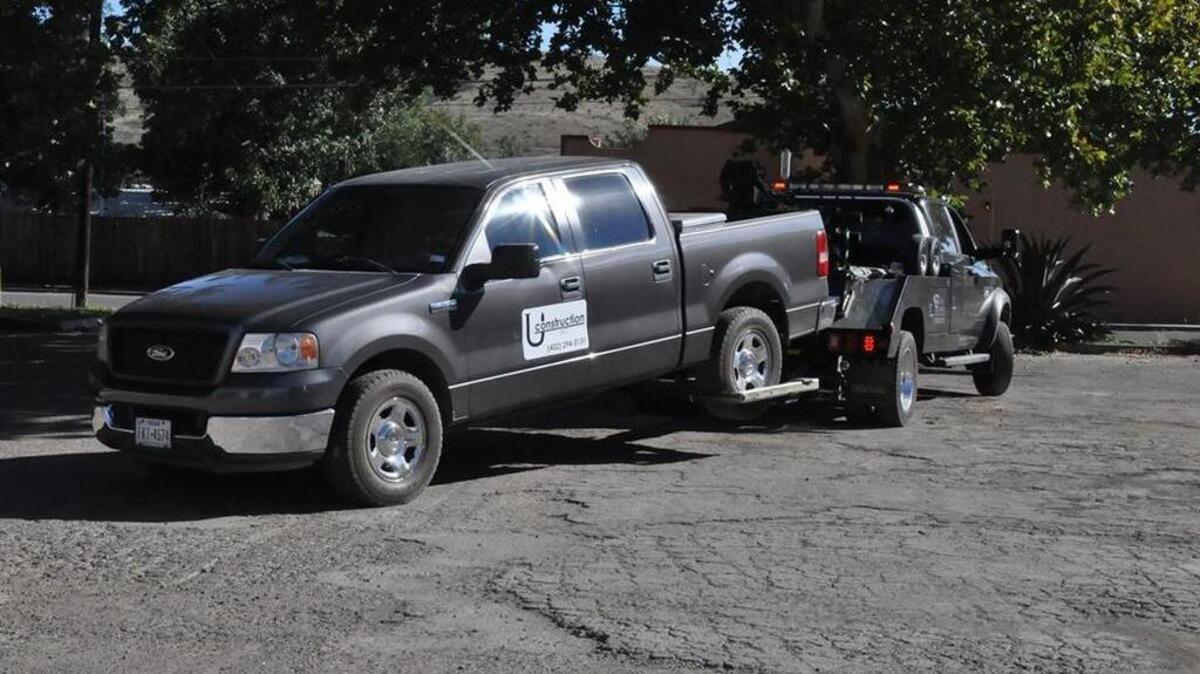 A pickup seized by Alpine police.