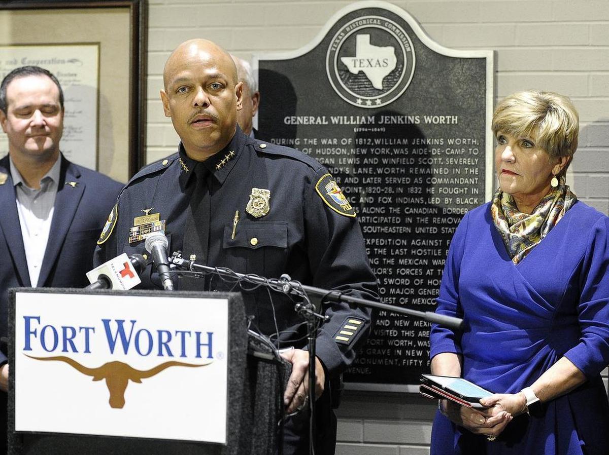 Fort Worth Police Chief Joel Fitzgerald and Mayor Betsy Price held press conference in January after the decision to drop charges against Jacqueline Craig.