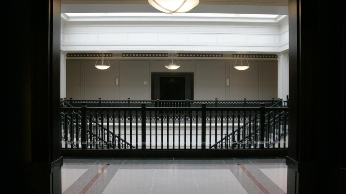 Fifth floor foyer in the Tarrant County Family Law Center
