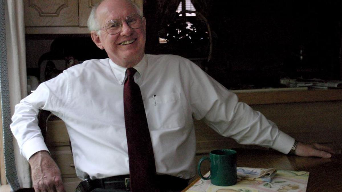 Former interim superintendent Joe Ross is shown at home in this 2004 photo.