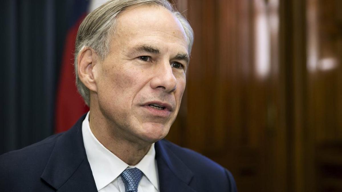 Gov. Greg Abbott talks about the upcoming legislative session with reporters Tuesday at the Capitol in Austin.