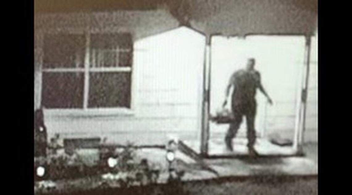 Islam Said, the son of murder suspect Yaser Said, is shown at a Justin home where Yaser Said was arrested in August 2020.