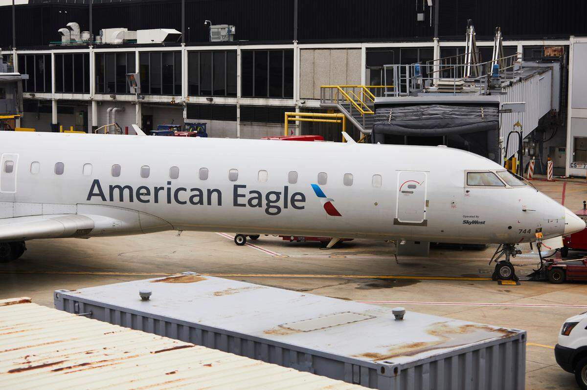 An American Airlines regional jet, similar to the aircraft that crashed near Reagan Washington National Airport on Wednesday, Jan. 29, 2025.