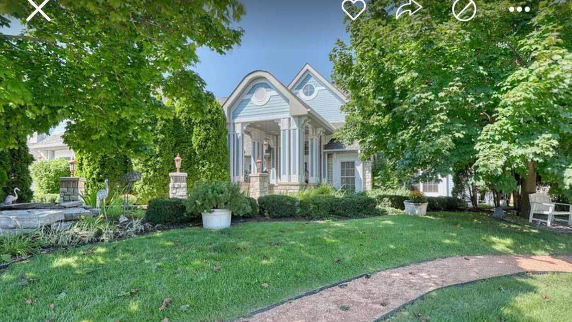 The exterior of the home