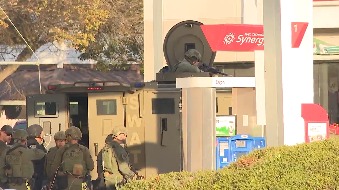 A man slept through a standoff with police in San Antonio, Texas, officials say.