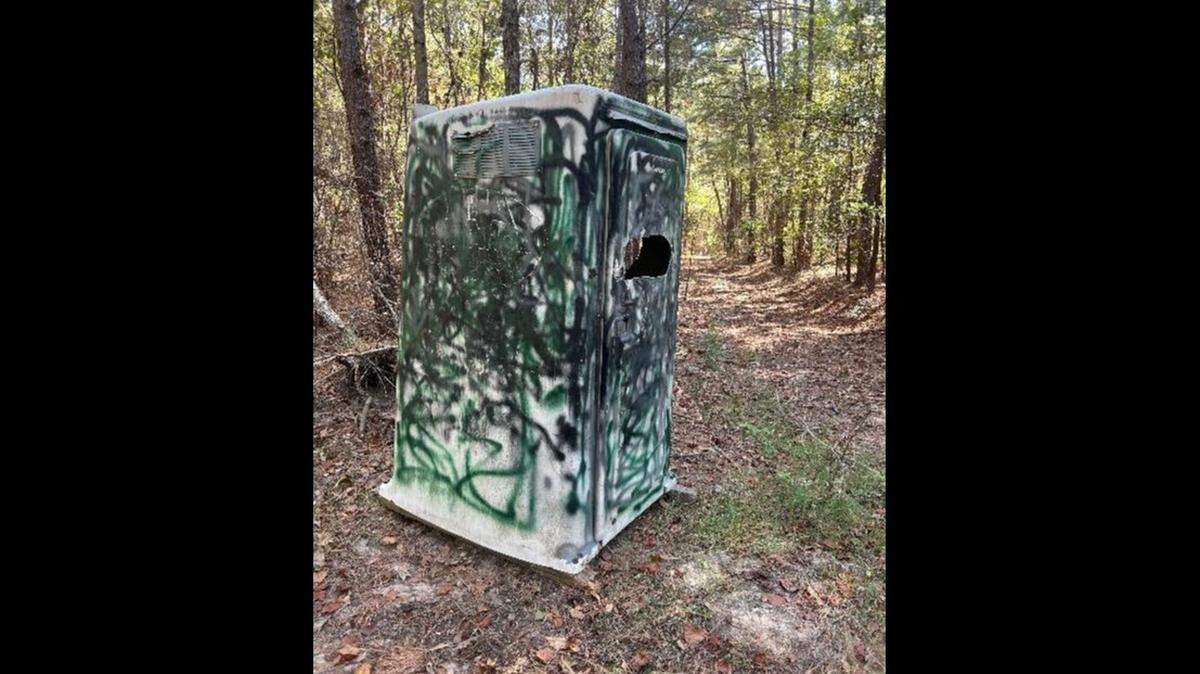 Texas game wardens caught an accused poacher after discovering a port-a-potty converted into a hunting blind.