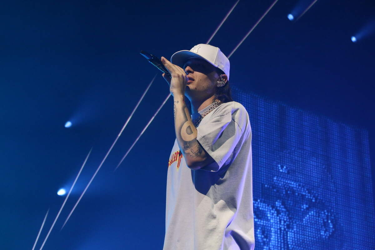 Mexican Rapper Peso Pluma performed a sold-out show in Irving on Saturday, August 13, 2023, at The Pavilion at Toyota Music Factory.