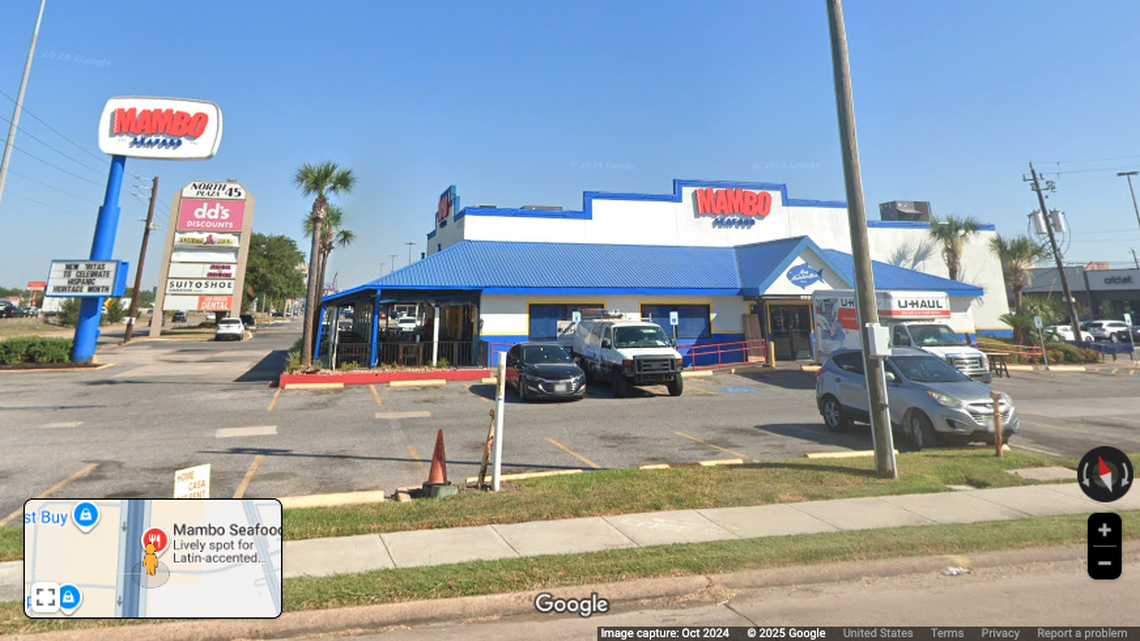 A woman left her 1-year-old child in an unlocked car while dining at a Houston restaurant.