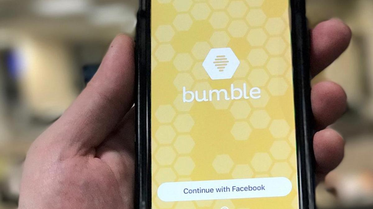 Bumble, the dating app that has banned images of guns from its platform.
