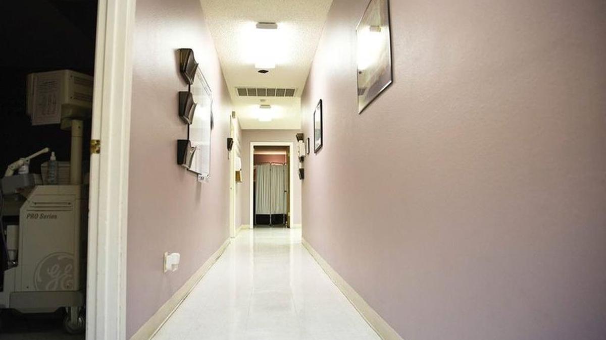 A hallway at the Whole Woman’s Health clinic in Austin, which shut down in 2014.