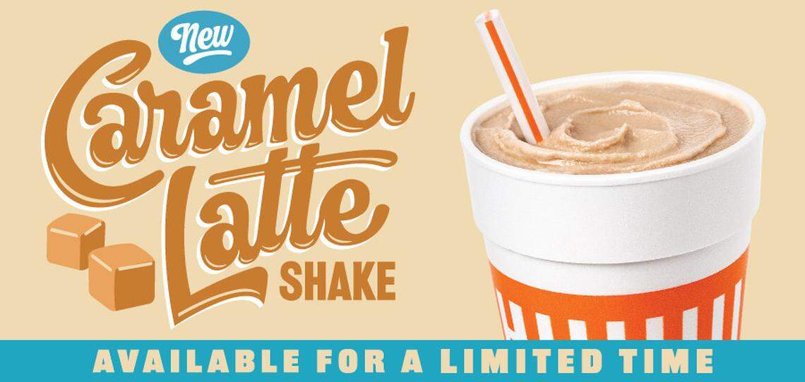 Whataburger’s new caramel latte shake is available for a limited time starting May 7.