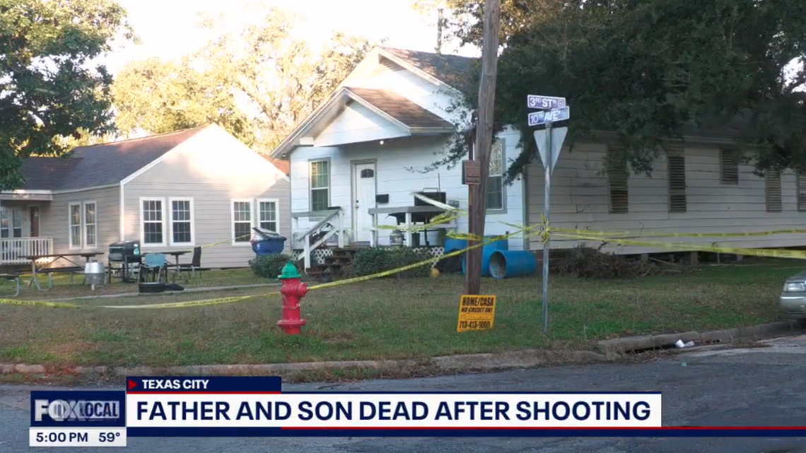 A 17-year-old and his father both died following the incident in a Texas City home, authorities say.
