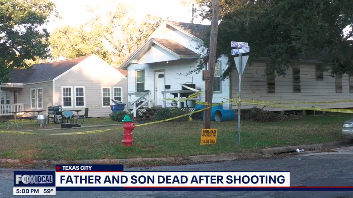 A 17-year-old and his father both died following the incident in a Texas City home, authorities say.
