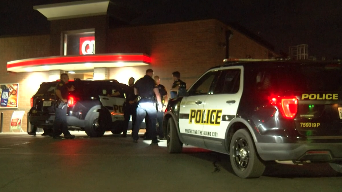 A man accused of stealing beer from a gas station dragged a responding officer 30 yards, Texas police say.