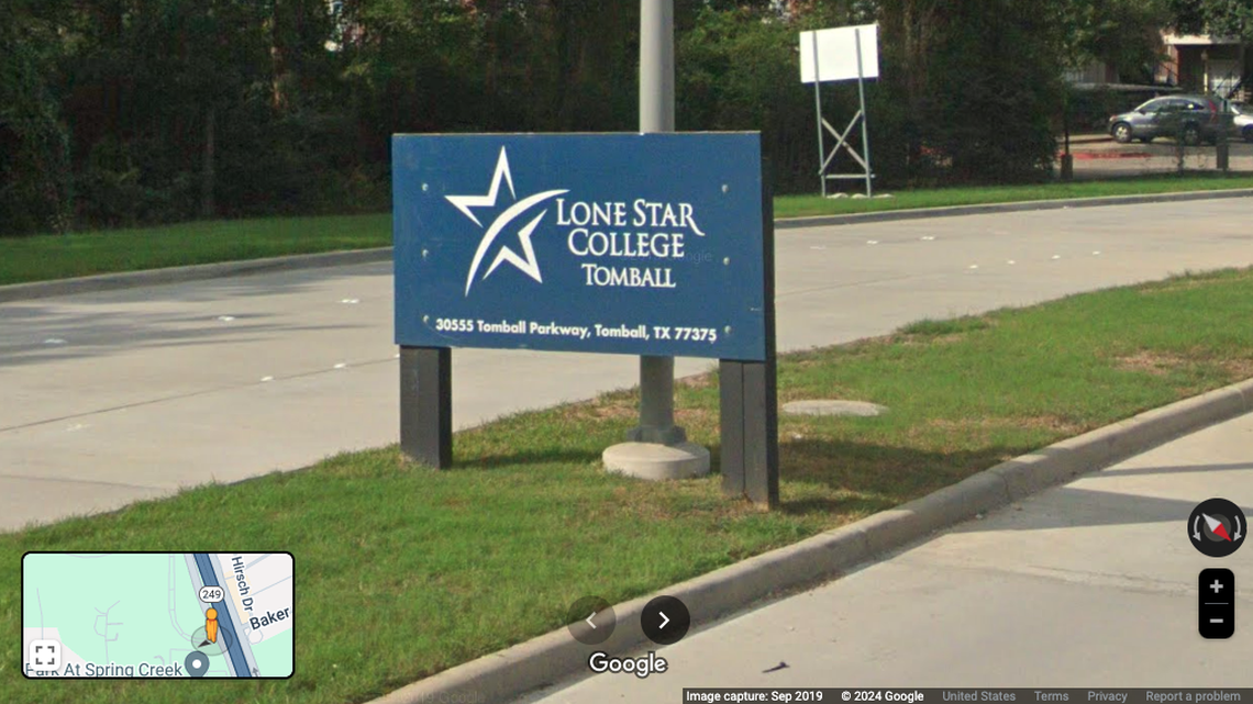 An administrator at Lone Star College-Tomball is charged with murder, authorities say.