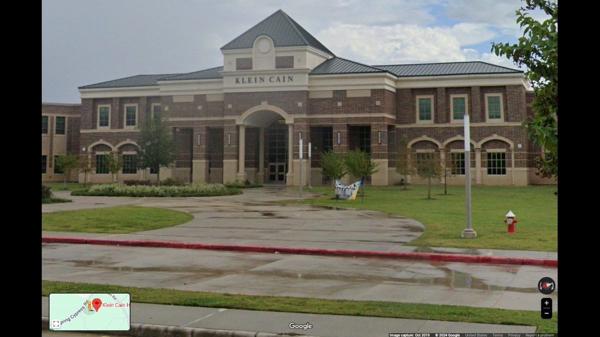 A Klein Cain High School teacher was arrested on child sex trafficking and prostitution-related charges, authorities said.