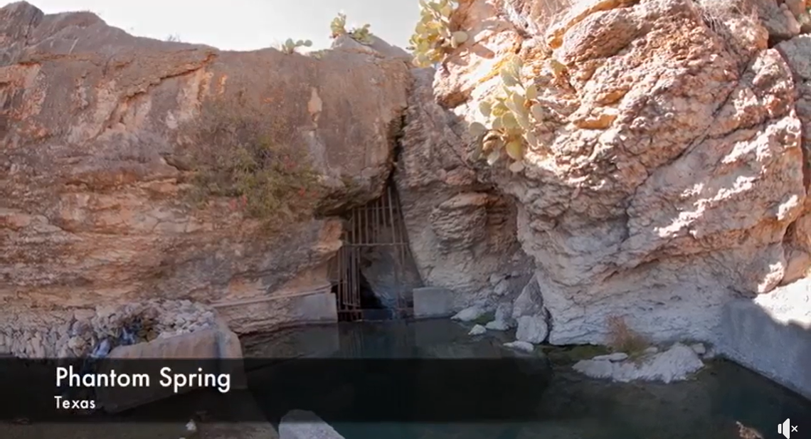 A view from outside Phantom Springs Cave.