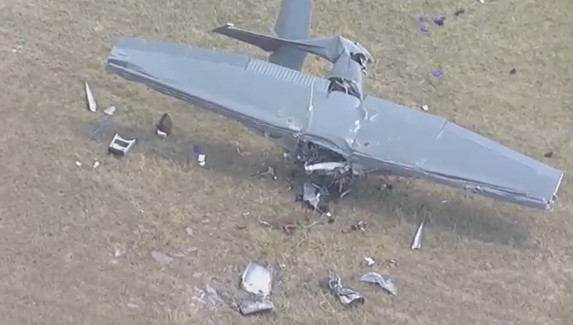 The plane crashed near the runway, shortly after takeoff, according to investigators.