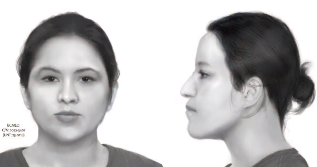 Composite sketch of what the woman may have looked like