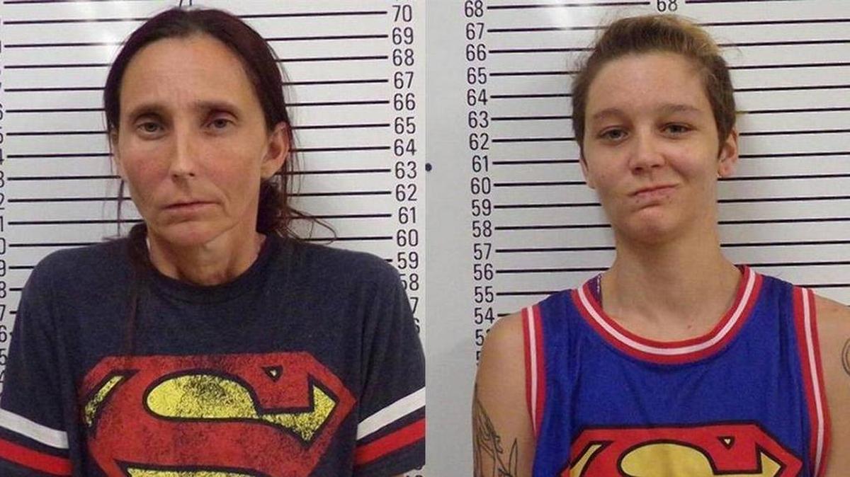 Patricia Ann Spann, 45, left, pleaded guilty to felony incest Tuesday for marrying her biological daughter Misty Spann, right.