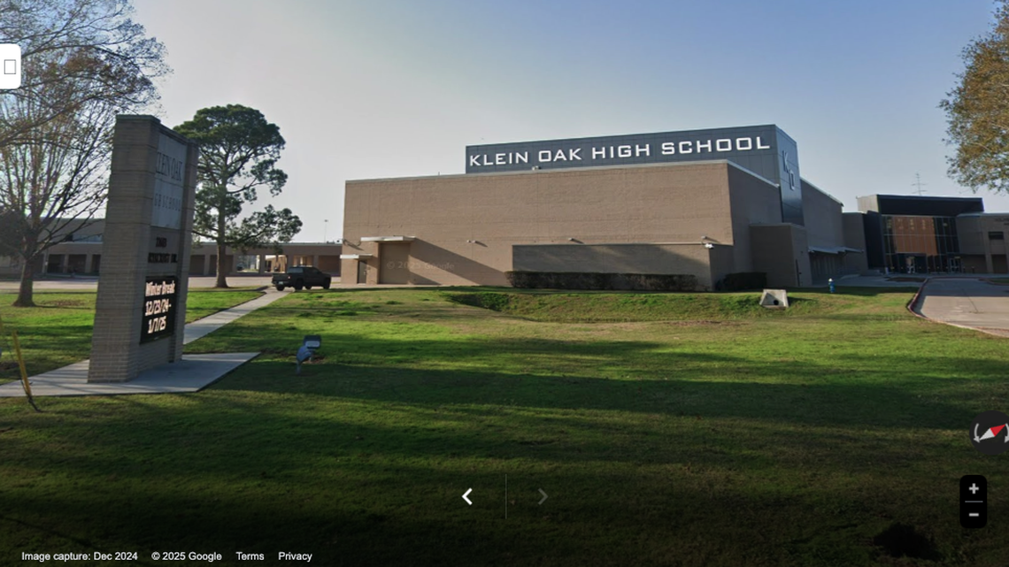 A substitute teacher at Klein Oak High School was caught watching porn in a classroom, authorities say.