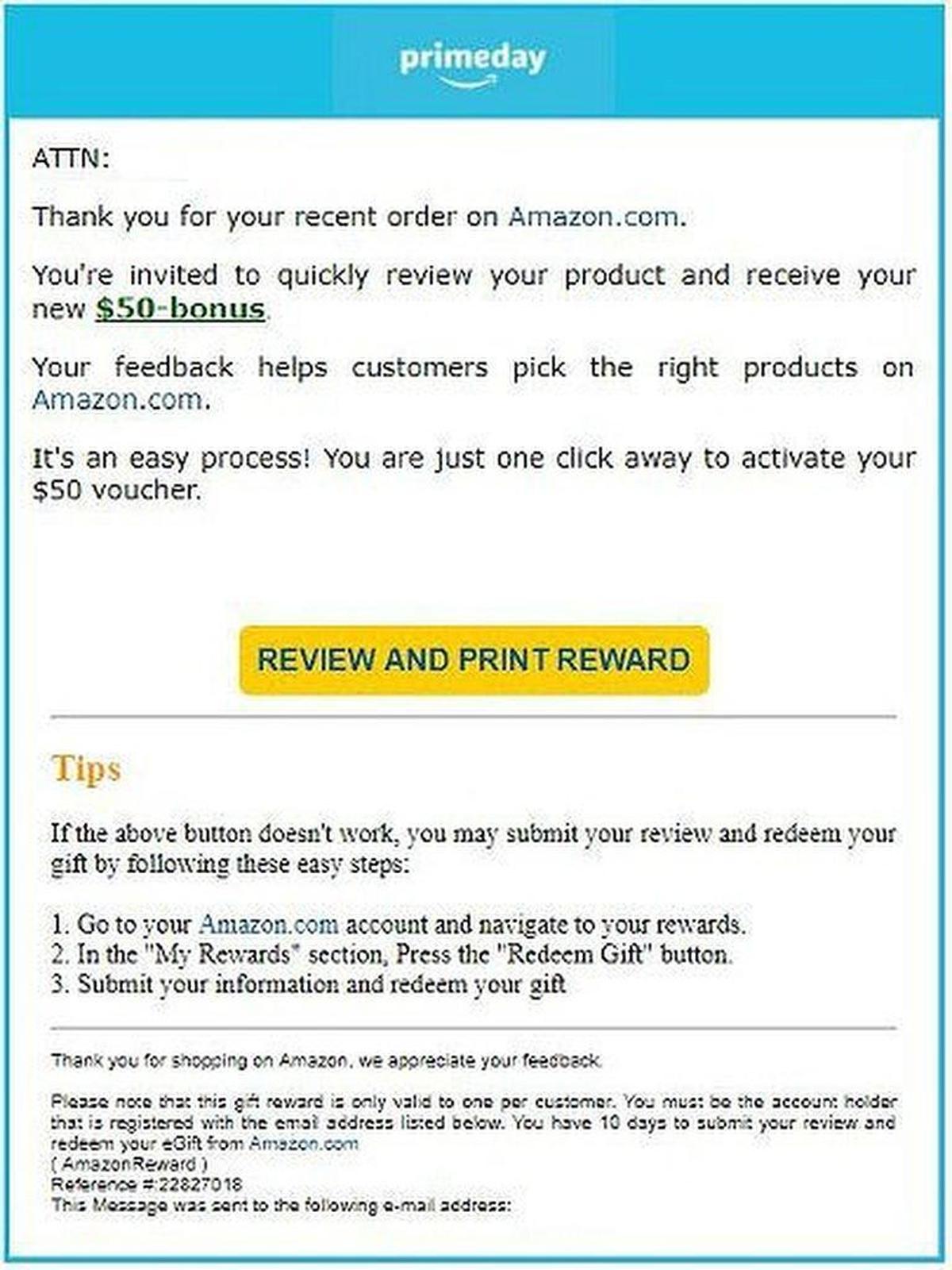 Digital lifestyle columnist Kim Komando said she received this suspicious email letter recently.