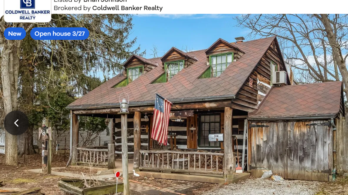 Exterior of the cabin